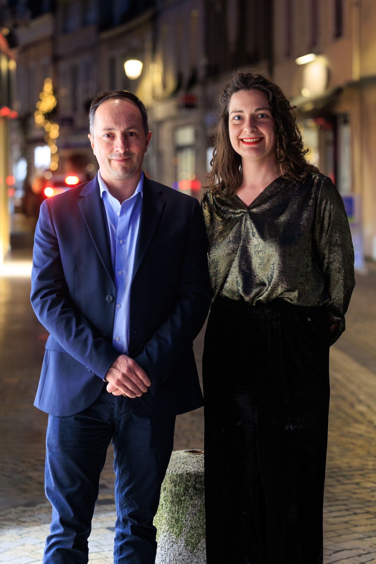 Jean-Baptiste Bouret et Alix Fruchon, colistiers Argenton C'est Vous !